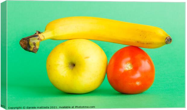 fruits and vegetables Canvas Print by daniele mattioda
