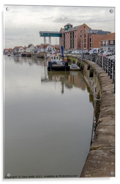 Along the waterfront Acrylic by Clive Wells