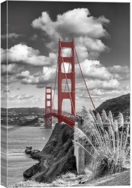 SAN FRANCISCO Golden Gate Bridge | colourkey Canvas Print by Melanie Viola