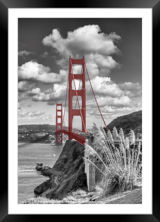SAN FRANCISCO Golden Gate Bridge | colourkey Framed Mounted Print by Melanie Viola