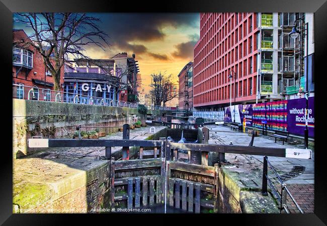 Manchester Canal Street Framed Print by Joanne Wilde