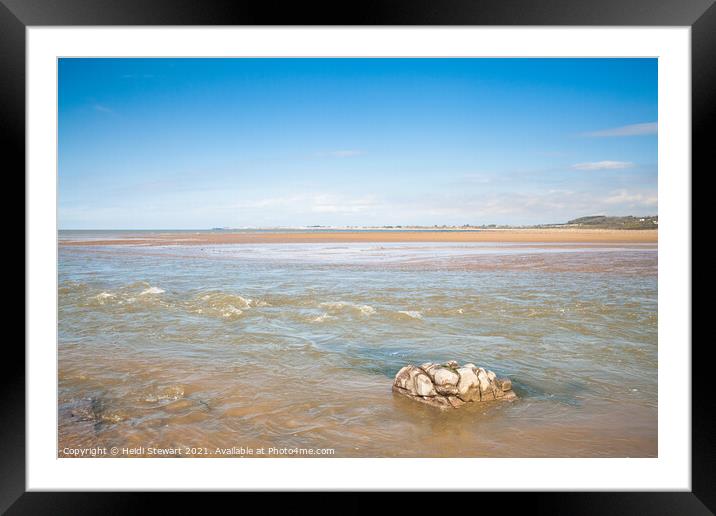 Ogmore River Estuary South Wales Framed Mounted Print by Heidi Stewart