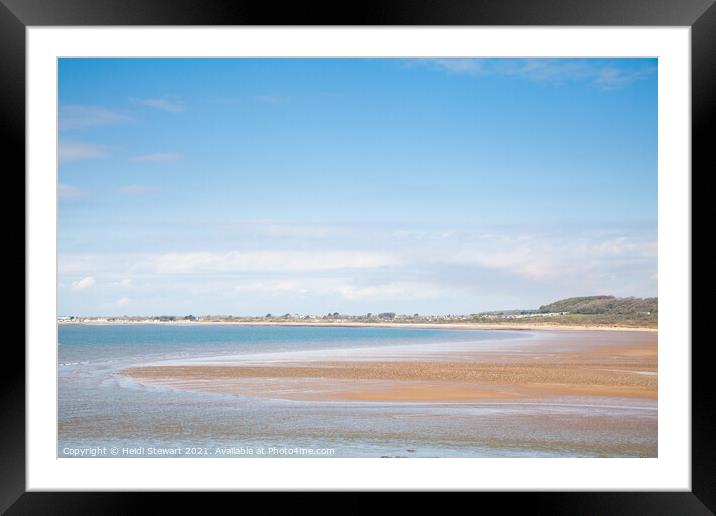 Ogmore River Estuary South Wales Framed Mounted Print by Heidi Stewart