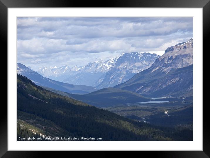 Mistaya Valley Framed Mounted Print by jordan whipps