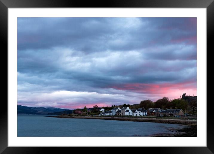 Sunset on Loch Fyne, Scotland Framed Mounted Print by Rich Fotografi 
