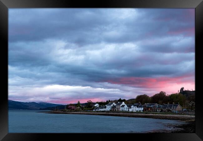 Sunset on Loch Fyne, Scotland Framed Print by Rich Fotografi 