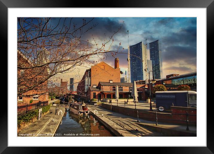 Castlefield Manchester Framed Mounted Print by Joanne Wilde