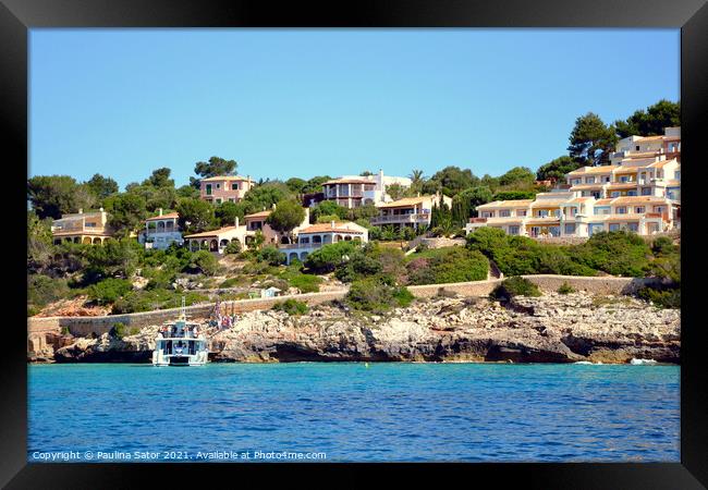 Majorca beautiful coastline  Framed Print by Paulina Sator