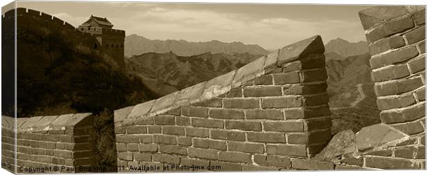 Great Wall of China Canvas Print by Paul Brighton