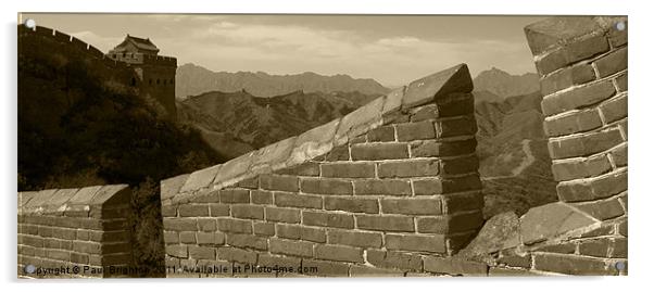 Great Wall of China Acrylic by Paul Brighton