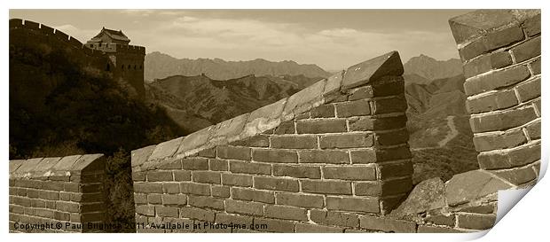 Great Wall of China Print by Paul Brighton