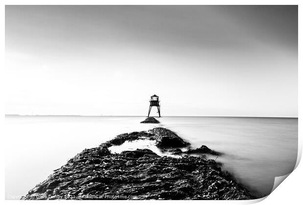 Dovercourt Lighthouse in Harwich, Essex Print by Dave Denby
