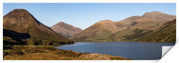 Looking Down Wast Water Print by Roger Green