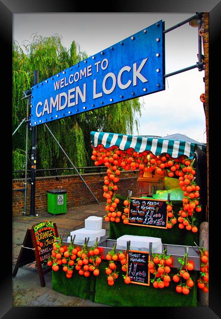 Camden Lock Market London Framed Print by Andy Evans Photos