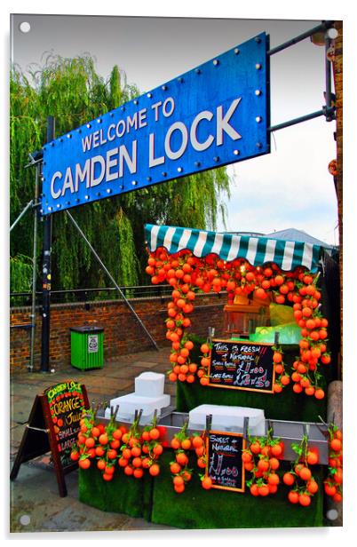 Camden Lock Market London Acrylic by Andy Evans Photos