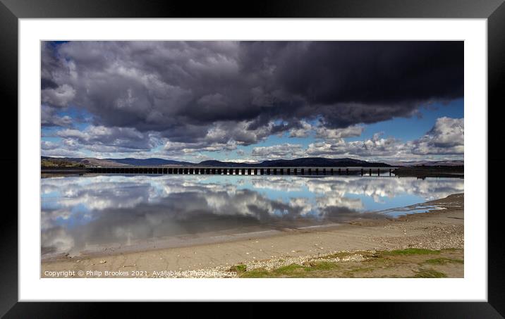 Arnside Reflections Framed Mounted Print by Philip Brookes