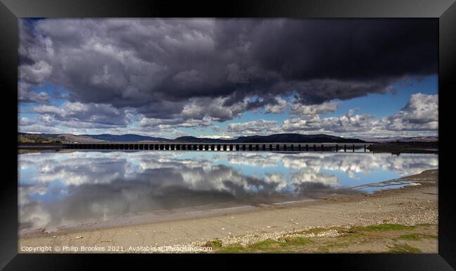 Arnside Reflections Framed Print by Philip Brookes