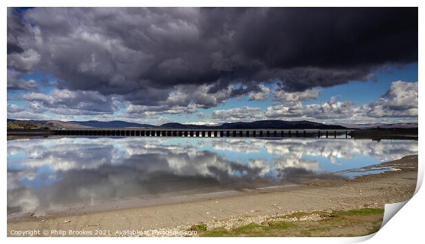 Arnside Reflections Print by Philip Brookes