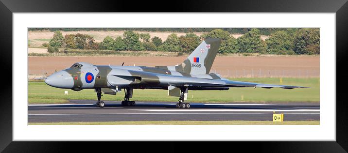Vulcan bomber XH558 Framed Mounted Print by Allan Durward Photography