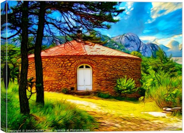 Mountain roundhouse Canvas Print by DAVID FLORY