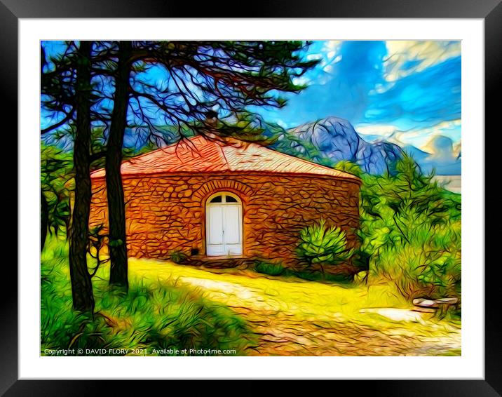 Mountain roundhouse Framed Mounted Print by DAVID FLORY