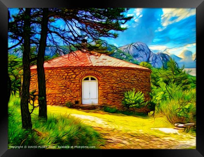 Mountain roundhouse Framed Print by DAVID FLORY