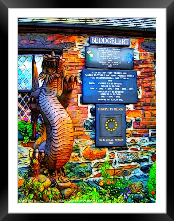 There be Dragons Framed Mounted Print by DAVID FLORY