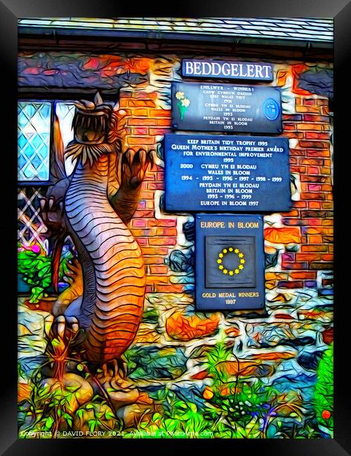 There be Dragons Framed Print by DAVID FLORY