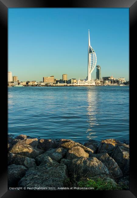 Spinnaker Tower Framed Print by Paul Chambers