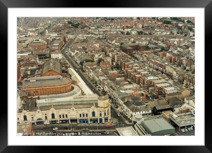 Majestic Blackpool A Birdseye View Framed Mounted Print by Paul Chambers