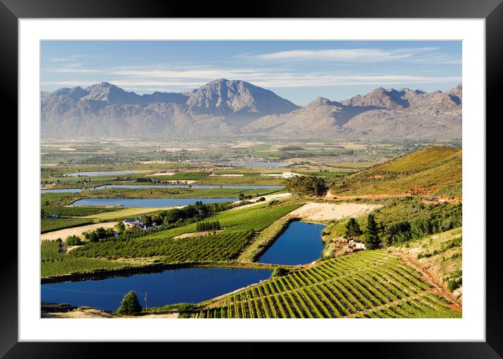 Ceres Valley, South Africa Framed Mounted Print by Neil Overy