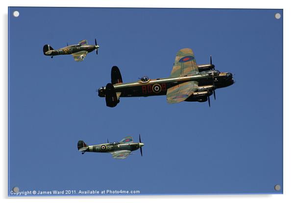 Battle of Britain Memorial Flight Acrylic by James Ward