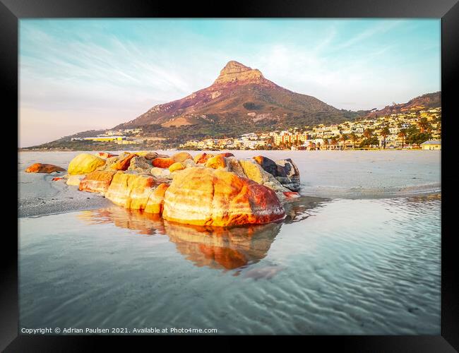 View of Lion's Head  Framed Print by Adrian Paulsen