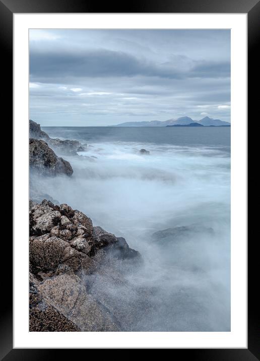 Ardnamurchan Point View to Isle of Muck and Rum Framed Mounted Print by John Frid