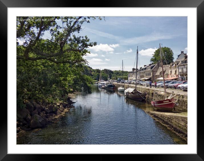 Pont Aven Brittany Framed Mounted Print by Lynn Bolt