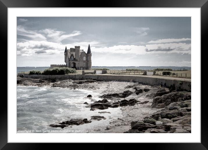 Quiberon Point Castle, Brittany Framed Mounted Print by Jordi Carrio