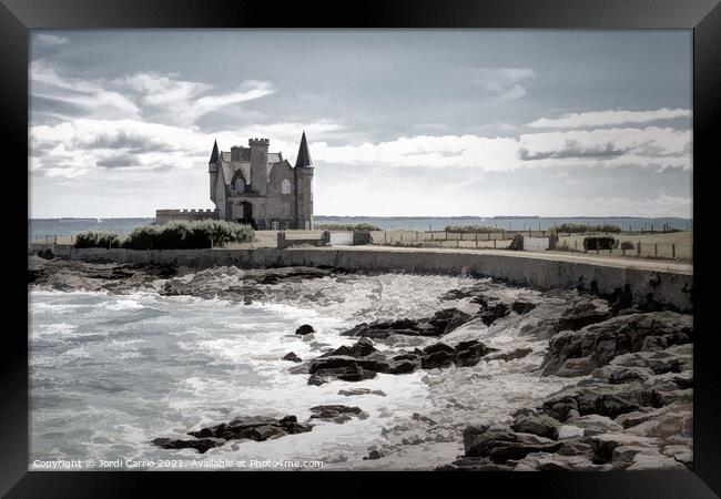 Quiberon Point Castle, Brittany Framed Print by Jordi Carrio