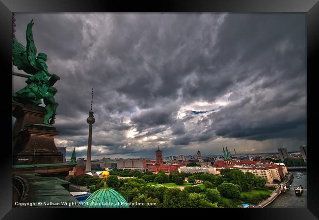 Berliner Storm Framed Print by Nathan Wright