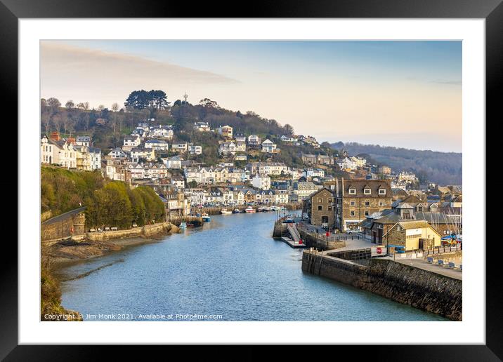 Looe River View Framed Mounted Print by Jim Monk
