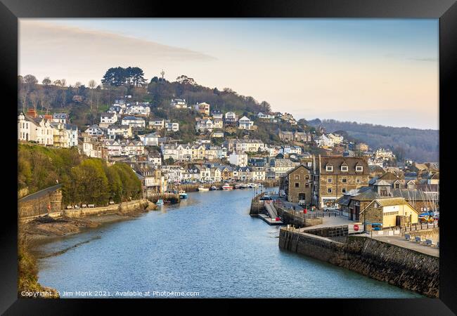 Looe River View Framed Print by Jim Monk