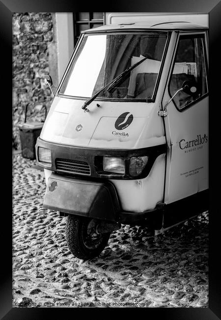 Carello's coffee van, Norwich Framed Print by Chris Yaxley