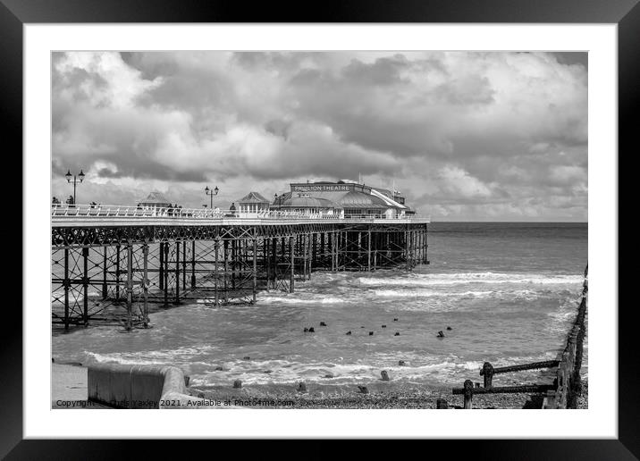 Cromer pier on the North Norfolk coast Framed Mounted Print by Chris Yaxley