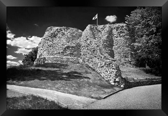 Pontefract Castle Framed Print by Darren Galpin