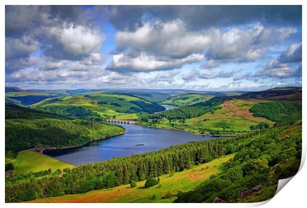 Ladybower & Derwent Valley  Print by Darren Galpin