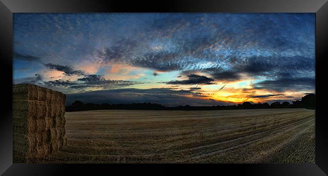 Berkshire Sunset. Framed Print by Matthew Bates