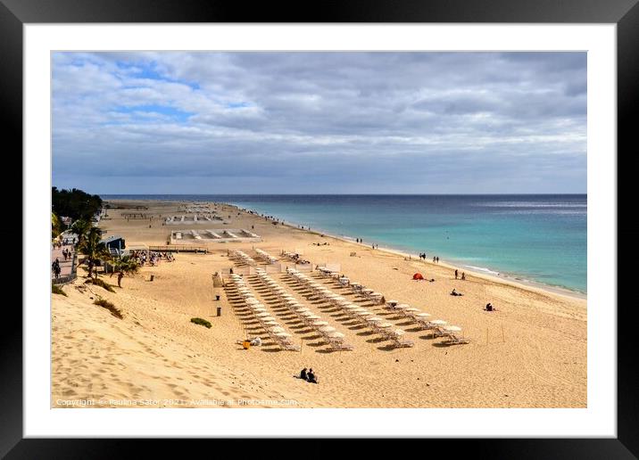 Breathtaking Playa del Matorral, Fuerteventura Framed Mounted Print by Paulina Sator