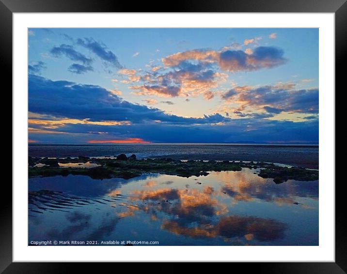 Solway Reflections  Framed Mounted Print by Mark Ritson