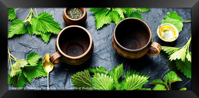 Herbal tea with nettle Framed Print by Mykola Lunov Mykola