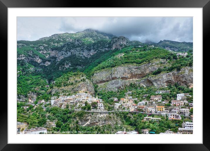 The Amalfi Coast Italy Framed Mounted Print by Diana Mower