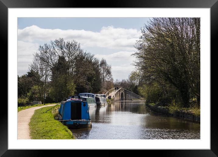 Rufford Branch of the Leeds Liverpool canal Framed Mounted Print by Jason Wells